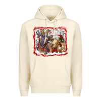 Sandshell christmas goats Premium Hoodie - RanaPortraitStore