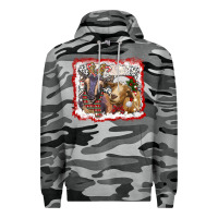 Slate Camo christmas goats Premium Hoodie - RanaPortraitStore