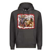 Smoke christmas goats Premium Hoodie - RanaPortraitStore
