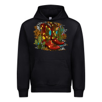 Black christmas cowboy boots Urban Hoodie - RanaPortraitStore