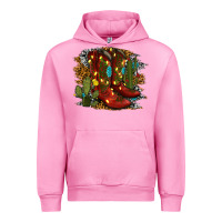 Fuchsia Pink christmas cowboy boots Urban Hoodie - RanaPortraitStore