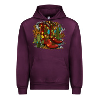 Mauve Wine christmas cowboy boots Urban Hoodie - RanaPortraitStore