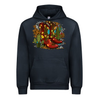 Navy christmas cowboy boots Urban Hoodie - RanaPortraitStore