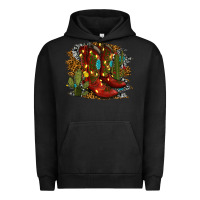 Pigment Black christmas cowboy boots Urban Hoodie - RanaPortraitStore