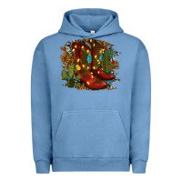 Pigment Pebble Blue christmas cowboy boots Urban Hoodie - RanaPortraitStore