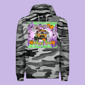 Halloween School Bus Premium Hoodie Designed By Texasbilliewilder