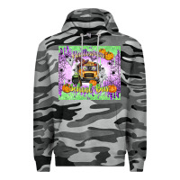 Slate Camo Halloween School Bus Premium Hoodie - texasbilliewilder