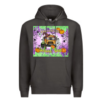 Smoke Halloween School Bus Premium Hoodie - texasbilliewilder