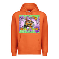Carrot Halloween School Bus Premium Hoodie - texasbilliewilder