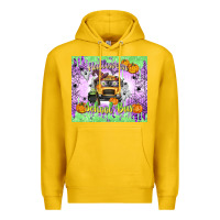 Lemon Halloween School Bus Premium Hoodie - texasbilliewilder