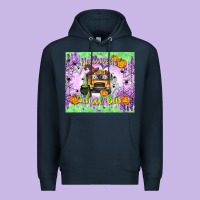 Halloween School Bus Premium Hoodie Designed By Texasbilliewilder