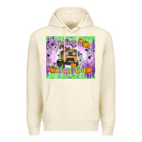 Sandshell Halloween School Bus Premium Hoodie - texasbilliewilder