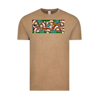 Vintage Coffee Santa skeleton christmas Vintage Tee - Artiststas