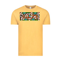Vintage Mustard Santa skeleton christmas Vintage Tee - Artiststas
