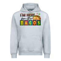 Heather Grey I'm Here For The Tacos Urban Hoodie - texasbilliewilder