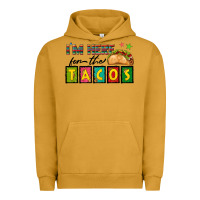 Pigment Peanut Butter I'm Here For The Tacos Urban Hoodie - texasbilliewilder