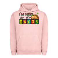 Pigment Salmon I'm Here For The Tacos Urban Hoodie - texasbilliewilder