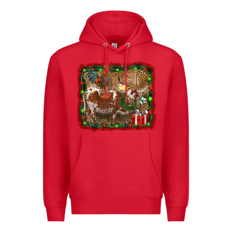 Christmas Farm Animals Premium Hoodie by RanaPortraitStore | Teevron