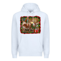 White christmas farm animals Premium Hoodie - RanaPortraitStore