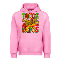Fuchsia Pink tacos before vatos Urban Hoodie - Zillion Design Studio