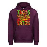Mauve Wine tacos before vatos Urban Hoodie - Zillion Design Studio