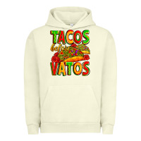 Pigment Pistachio tacos before vatos Urban Hoodie - Zillion Design Studio
