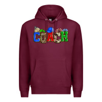 Burgundy coach Premium Hoodie - Zillion Design Studio