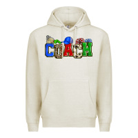Oatmeal Heather coach Premium Hoodie - Zillion Design Studio