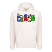 Pale Pink coach Premium Hoodie - Zillion Design Studio