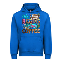 Cobalt life begins after coffee Urban Hoodie - Zillion Design Studio