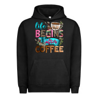 Pigment Black life begins after coffee Urban Hoodie - Zillion Design Studio