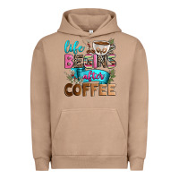 Pigment Burro life begins after coffee Urban Hoodie - Zillion Design Studio