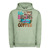 Pigment Oil Green life begins after coffee Urban Hoodie - Zillion Design Studio