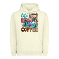 Pigment Pistachio life begins after coffee Urban Hoodie - Zillion Design Studio