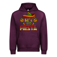 Mauve Wine Let's Get Fiesta Urban Hoodie - texasbilliewilder