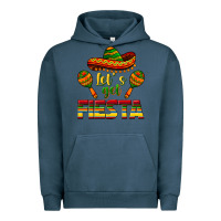 Pigment Midnight Navy Let's Get Fiesta Urban Hoodie - texasbilliewilder