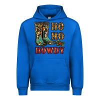 Cobalt christmas cowboy boots ho ho howdy Urban Hoodie - RanaPortraitStore