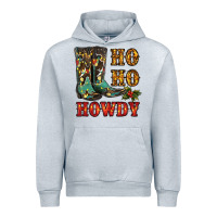 Heather Grey christmas cowboy boots ho ho howdy Urban Hoodie - RanaPortraitStore
