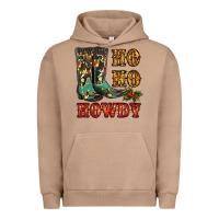 Pigment Burro christmas cowboy boots ho ho howdy Urban Hoodie - RanaPortraitStore