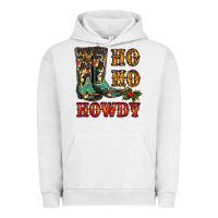 Pigment Lunar Rock christmas cowboy boots ho ho howdy Urban Hoodie - RanaPortraitStore