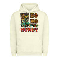 Pigment Pistachio christmas cowboy boots ho ho howdy Urban Hoodie - RanaPortraitStore