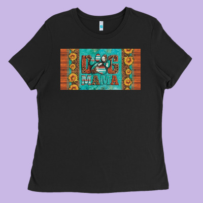 Dog Mama License Plate Ladies Tee Designed By Artiststas
