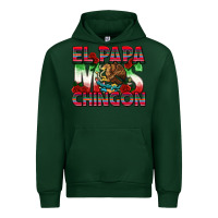 Forest Green El Papa Mas Chingon Urban Hoodie - texasbilliewilder