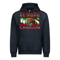 Navy El Papa Mas Chingon Urban Hoodie - texasbilliewilder