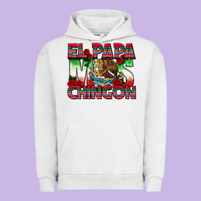 El Papa Mas Chingon Urban Hoodie Designed By Texasbilliewilder