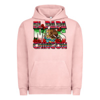 Pigment Salmon El Papa Mas Chingon Urban Hoodie - texasbilliewilder
