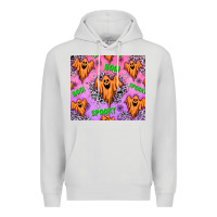 Dove Grey Halloween Premium Hoodie - texasbilliewilder