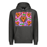 Charcoal Heather Halloween Premium Hoodie - texasbilliewilder