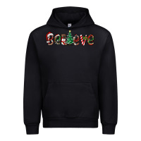 Black christmas believe Urban Hoodie - RanaPortraitStore