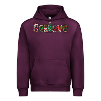 Mauve Wine christmas believe Urban Hoodie - RanaPortraitStore